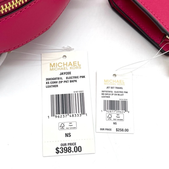 Michael Kors Jaycee Xsmall Backpack & Corner Zip Bifold Wallet - Picture 11 of 11